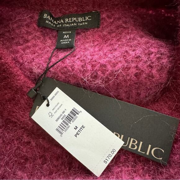 Banana Republic Alpaca Blend Oversized Sweater Womens Medium Petit New With Tags - Picture 6 of 6